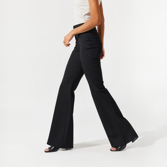 High-Waisted Wide-Leg Trousers with Tailored Fit and Pockets